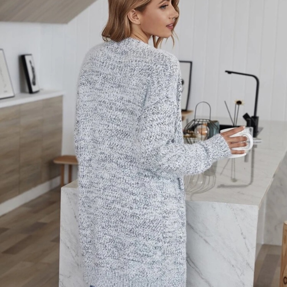 Fluffy Space Dye Cardigan